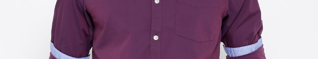 Buy Arrow Sport Men Purple Slim Solid Casual Shirt - Shirts for Men ...