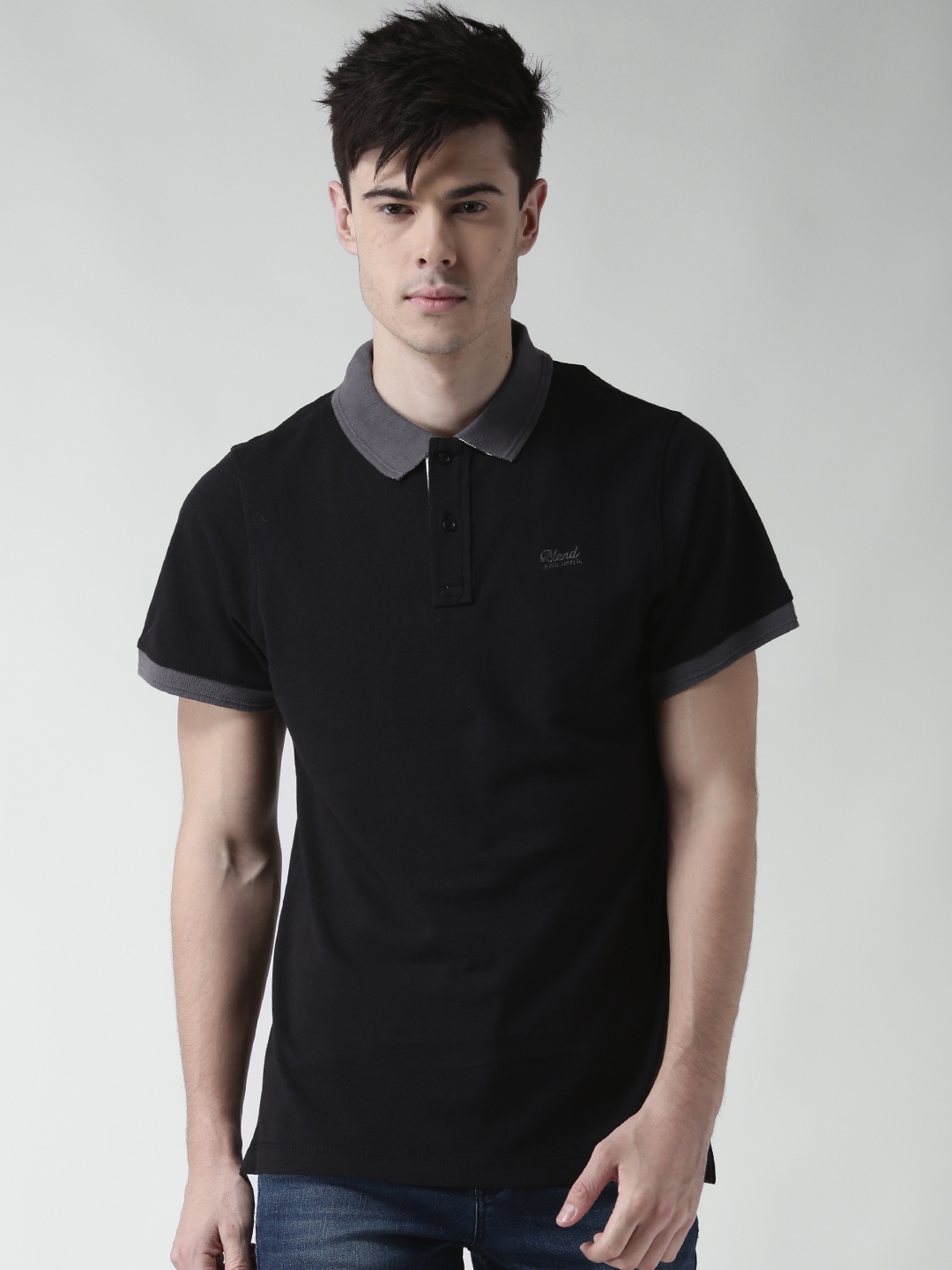 black polo t shirt for men
