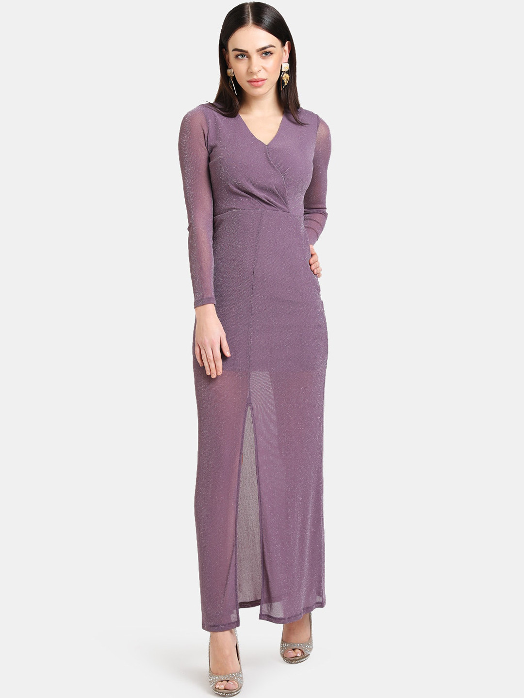Buy Kazo Purple Maxi Dress Dresses for Women 15010100 Myntra