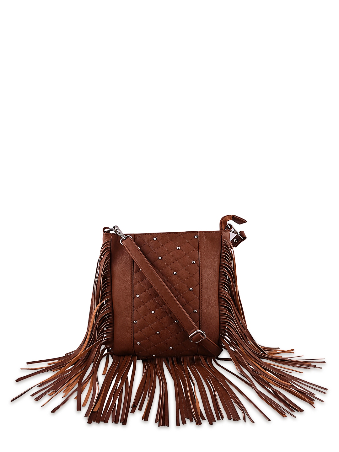 Buy OsaiZ Brown Fringe Sling Bag Handbags for Women 1501015 Myntra