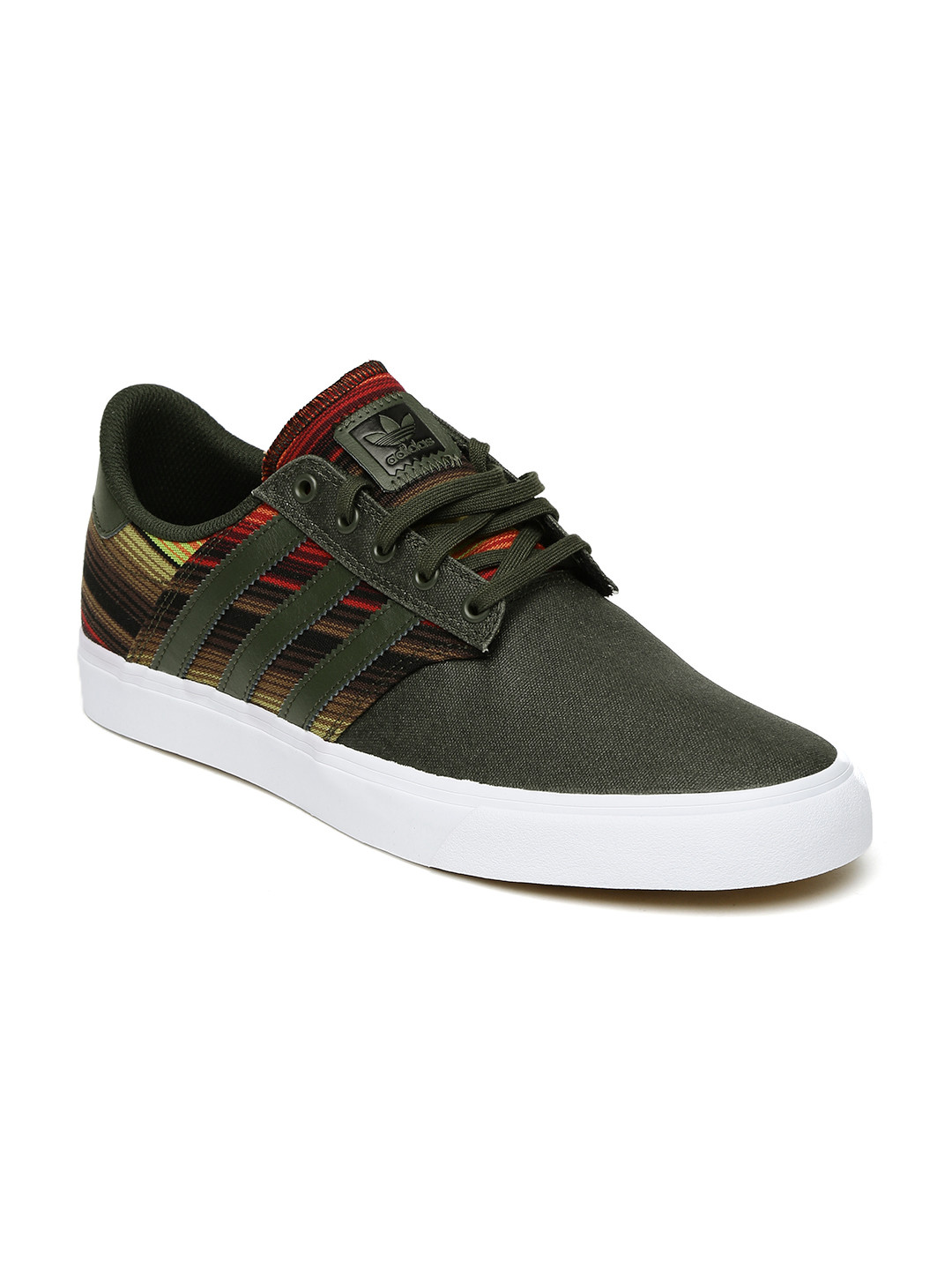 Buy ADIDAS Originals Men Olive Green Seeley Premiere Skate Shoes