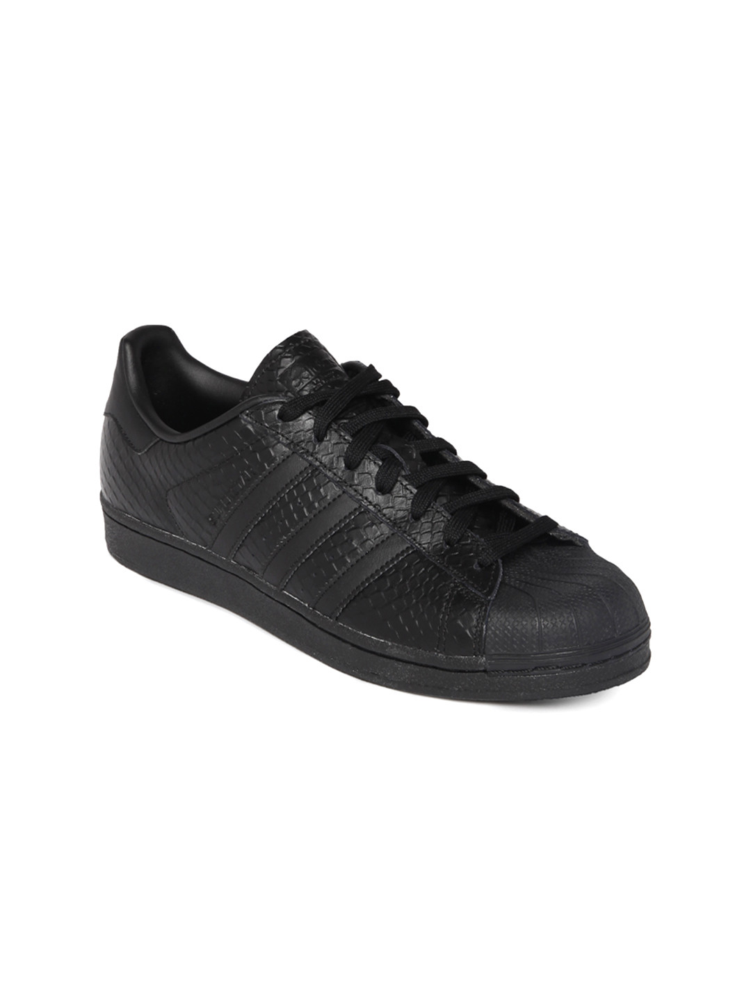 Buy ADIDAS Originals Women Black Superstar Leather Textured Sneakers - Casual Shoes for Women 