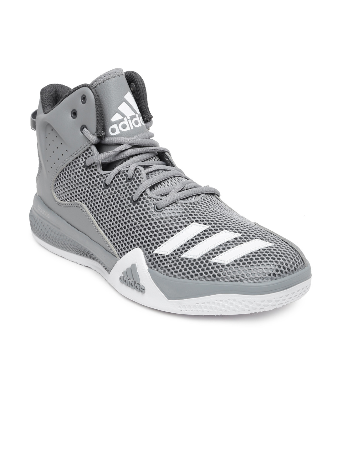 Buy ADIDAS Men Grey DT Mid Top Basketball Shoes Sports Shoes for Men