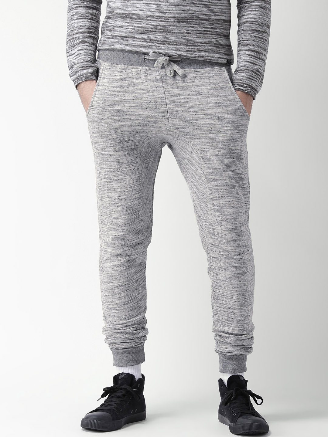 patterned track pants