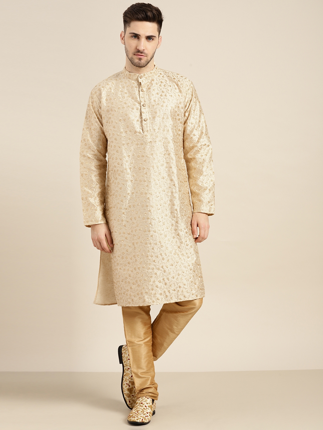 Sojanya (Since 1958, Men's Silk Blend Sea Green Ghana