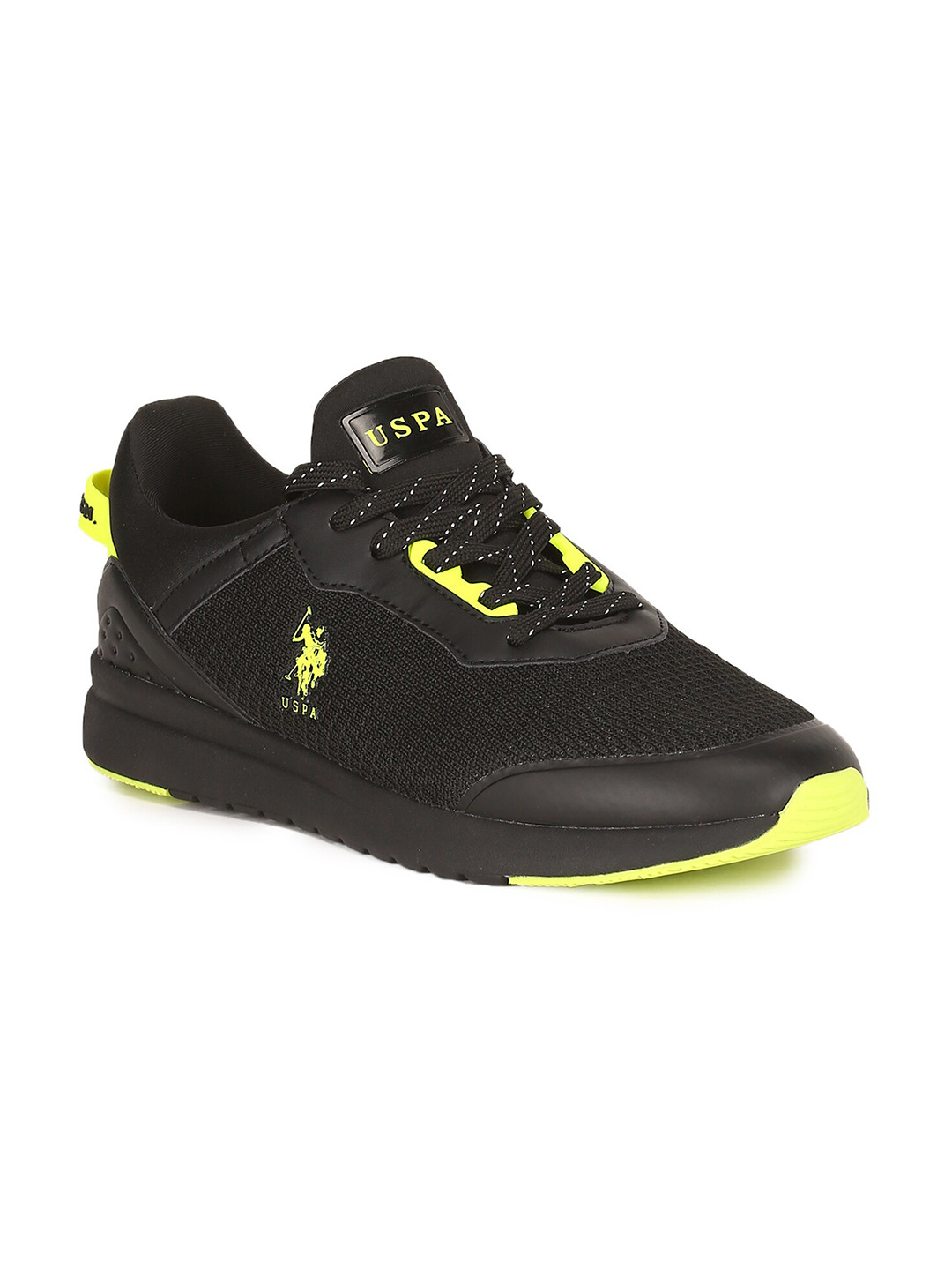 Buy U S Polo Assn Men Black Mesh Walking Shoes Sports Shoes for Men
