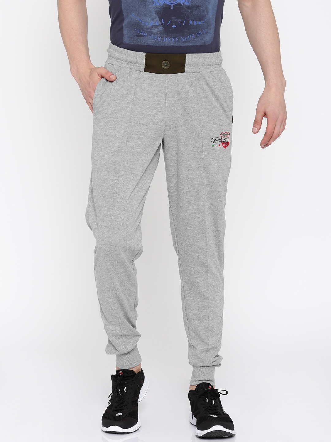 grey track pants mens