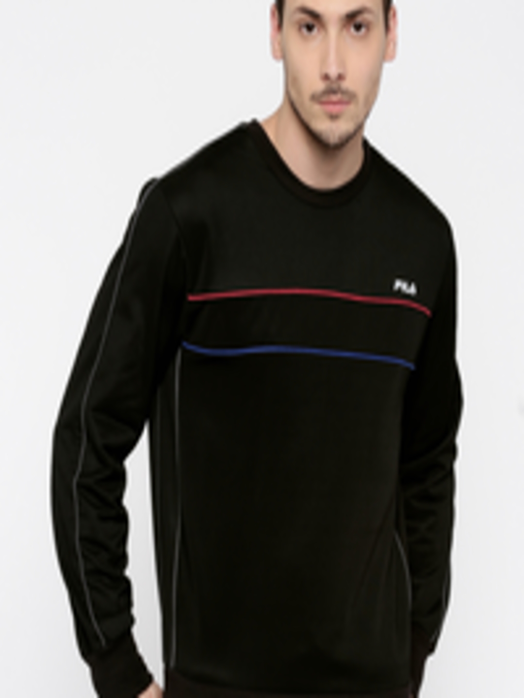 Buy FILA Black Salamanca Sweatshirt - Sweatshirts for Men 1502736 | Myntra