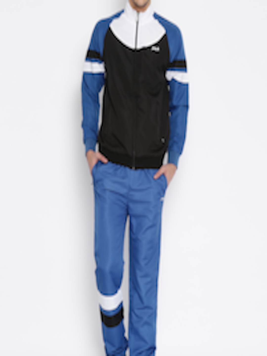 Buy FILA Men Black & Blue Track Suit - Tracksuits for Men 1502748 | Myntra