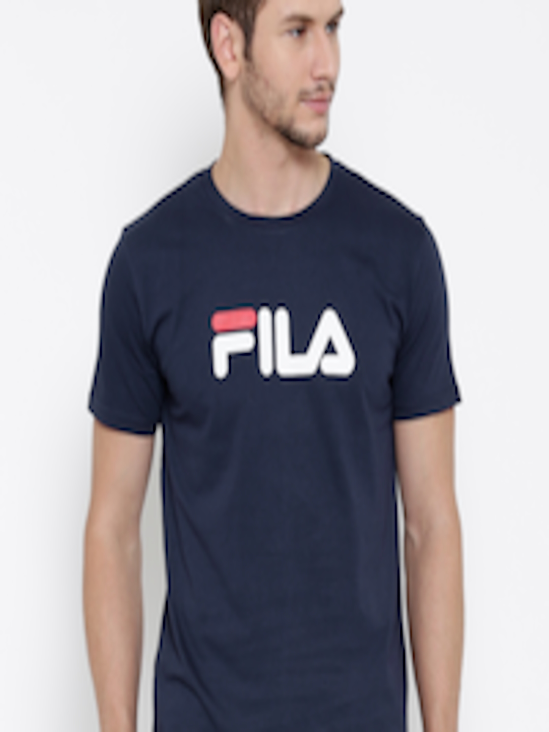 Buy FILA Men Navy Eagle Printed Round Neck T Shirt - Tshirts for Men ...