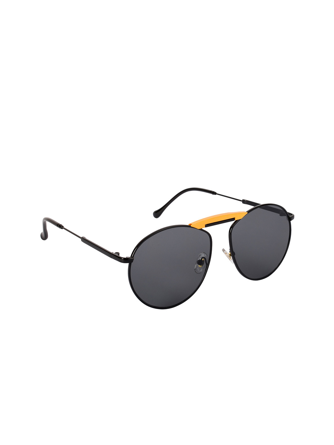 Buy AISLIN Unisex Black Lens Sunglasses With UV Protected Lens