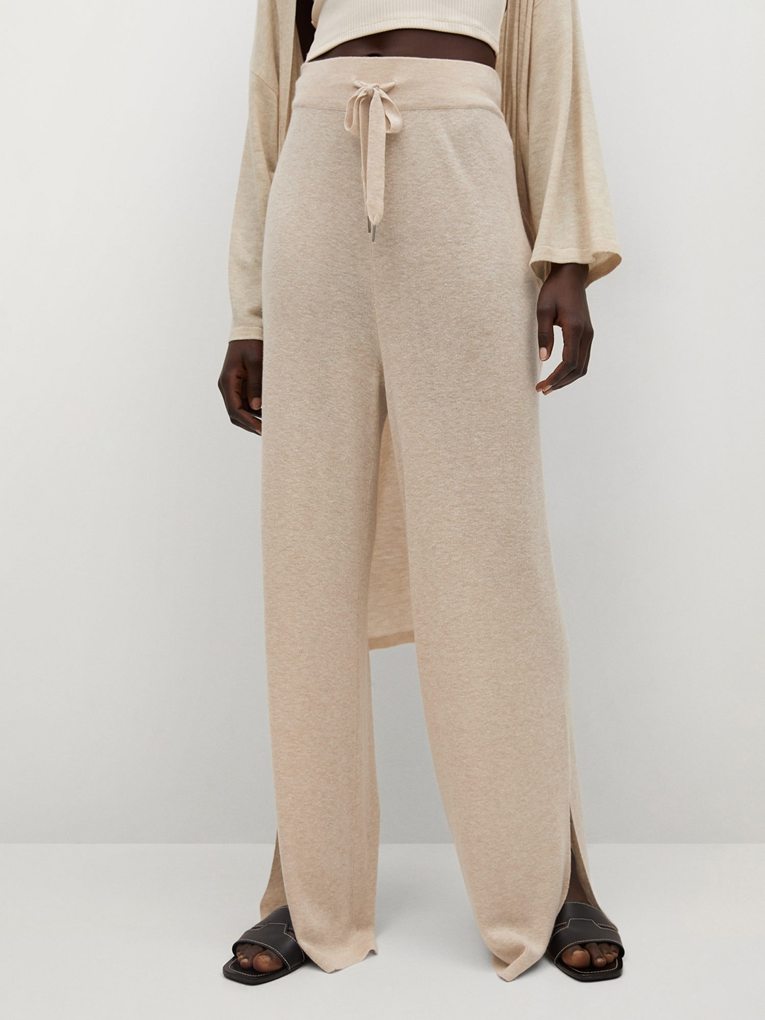 mango relaxed cotton trousers