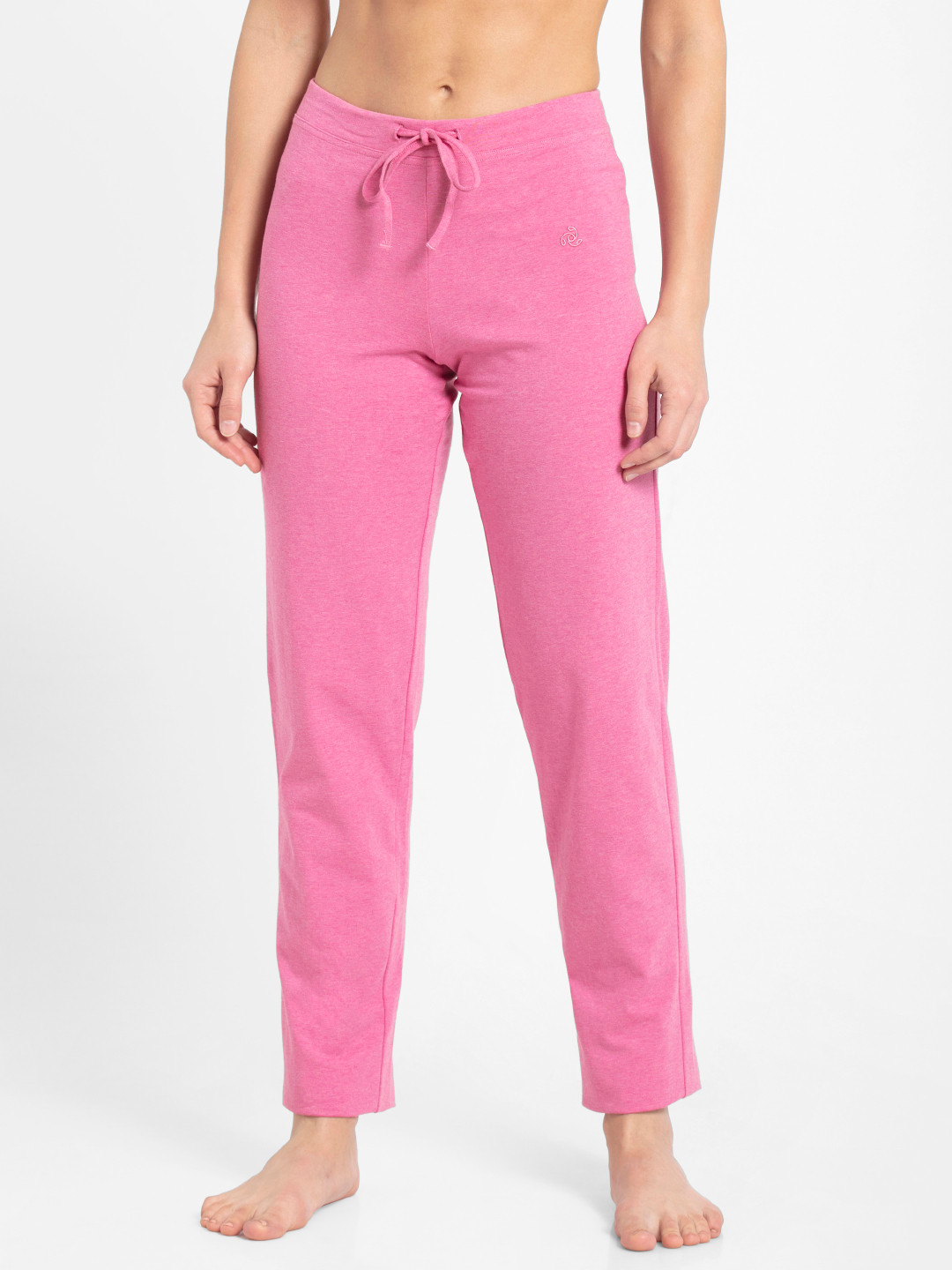 Buy Jockey Women Pink Solid Slim Fit Lounge Pants 1301 Lounge Pants