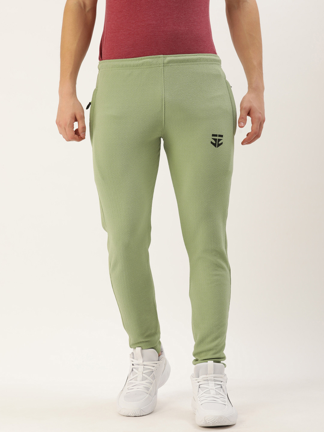 Buy Sports52 Wear Men Light Green Slim Fit Solid Rapid Dry Regular