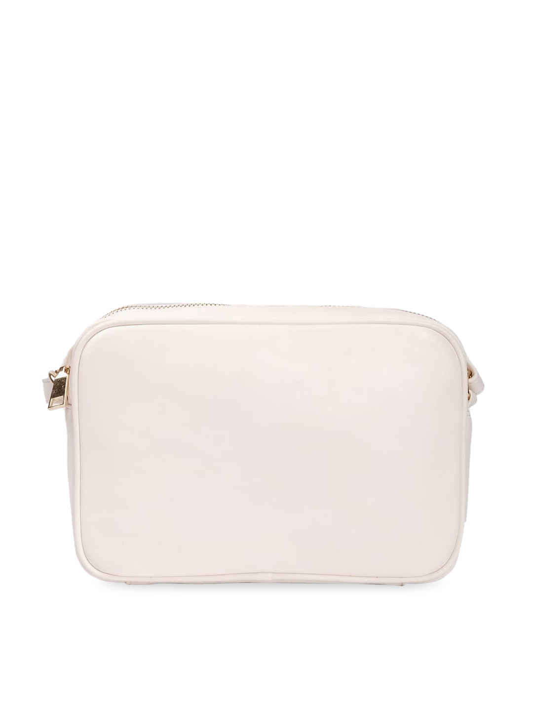 Buy FOREVER 21 White PU Structured Sling Bag - Handbags for Women ...