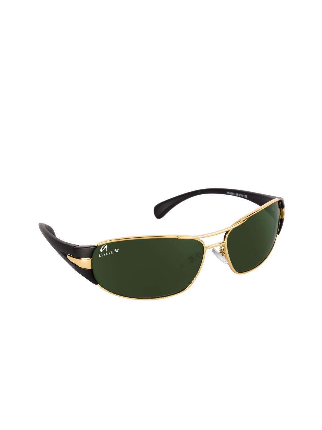 Buy Aislin Men Green Rectangle Sunglasses Sunglasses For Men 15040046 Myntra 7767