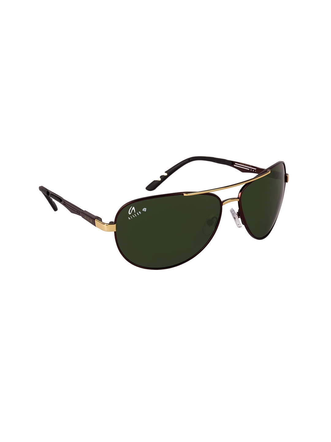 Buy Aislin Men Green Uv Protected Aviator Sunglasses 14332 55 As 3568 Sunglasses For Men 5874