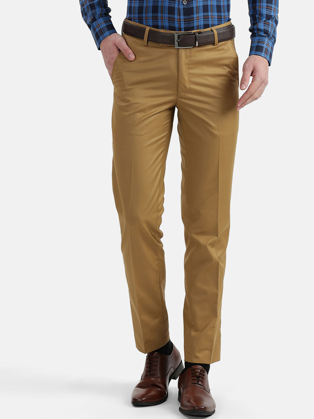 Buy V2 Value & Variety Men Brown Formal Trousers Trousers for Men