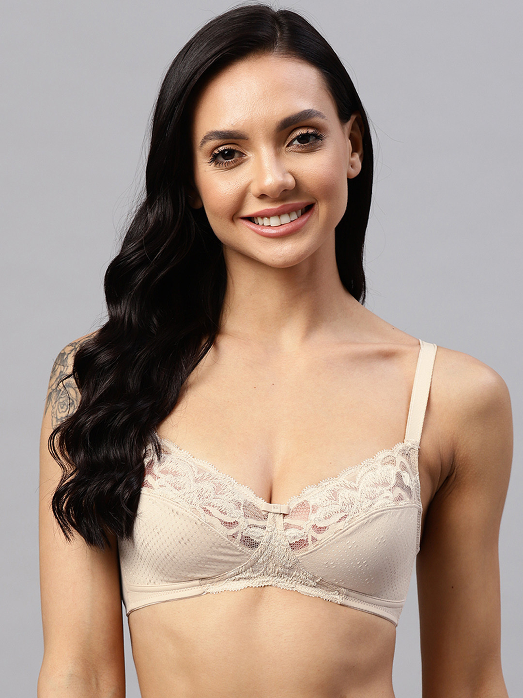 Buy Marks & Spencer Nude Coloured Lace Everyday Bra Bra for Women