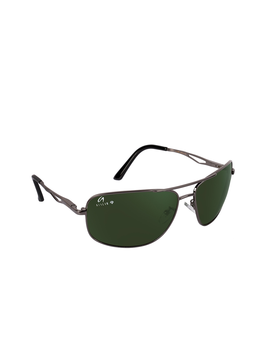 Buy Aislin Men Dark Green Uv Protected Wayfarer Sunglasses 12021 5 As 3481 Sunglasses For Men 5252