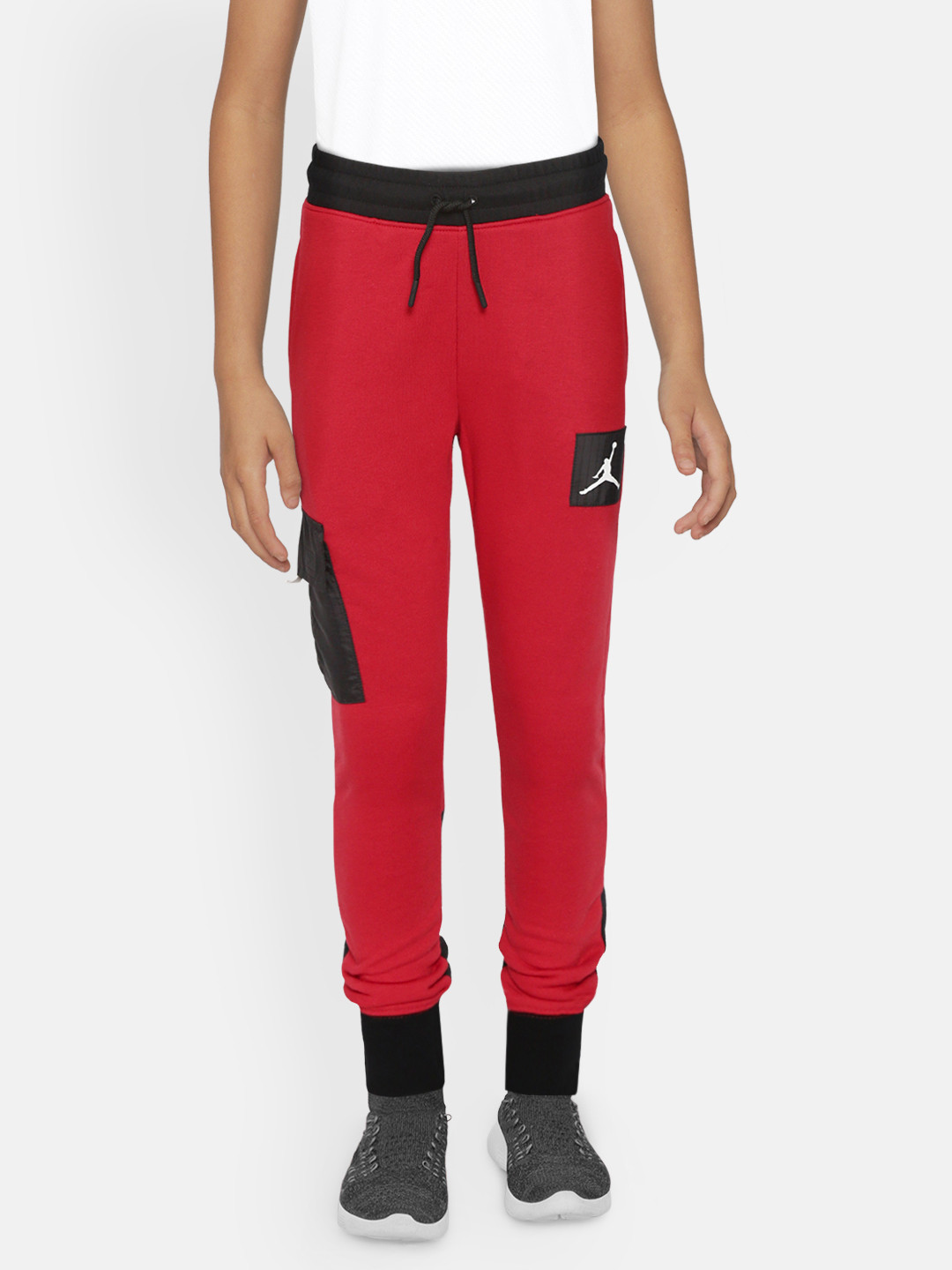 Buy Jordan Boys Red & Black Colourblocked Jumpman Next Utility Pants