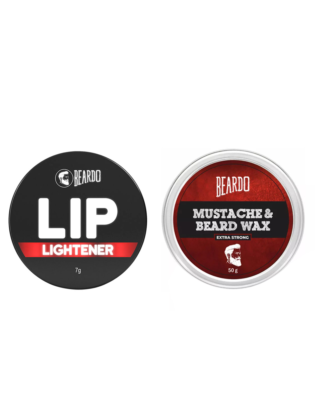 Buy BEARDO Men Set Of Lip Lightener 7g & Beard & Mustache Wax Extra