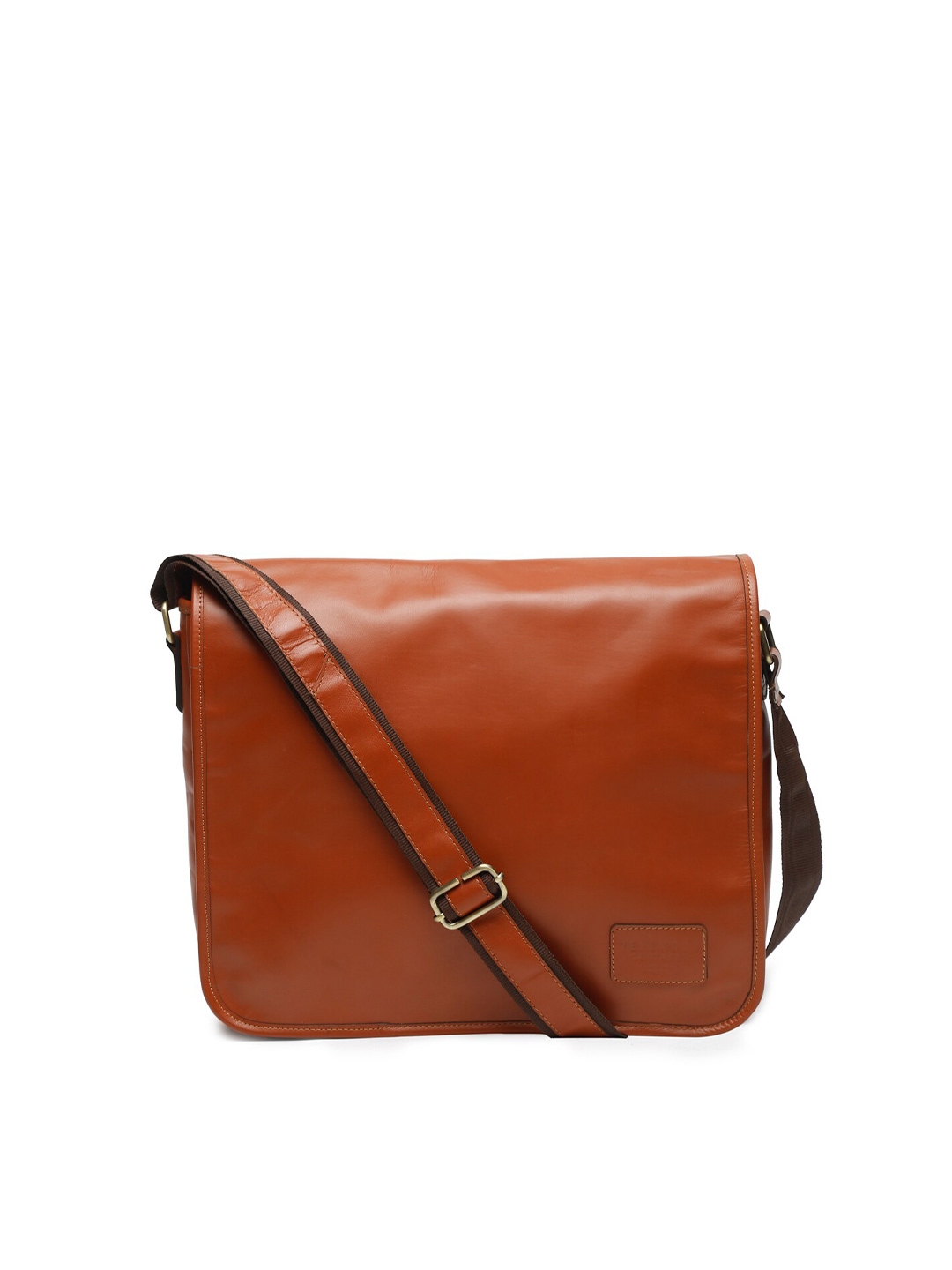 Buy Teakwood Leathers Unisex Brown Leather Laptop Bag - Laptop Bag for ...
