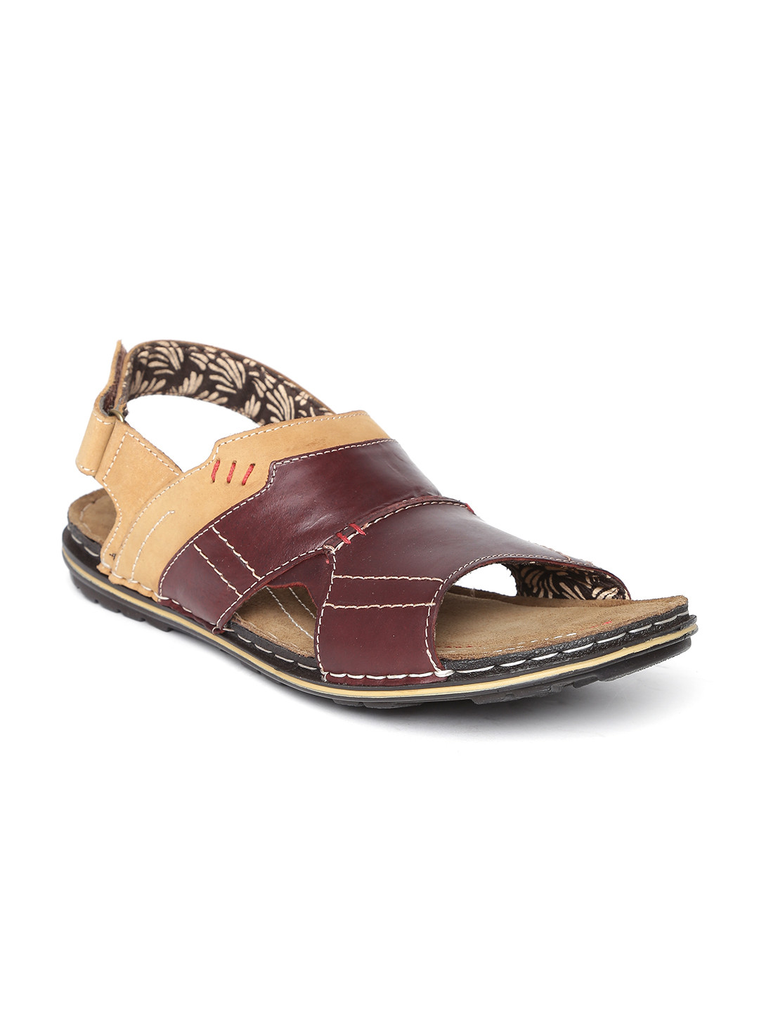 Buy Red Tape Men Brown Leather Sandals Sandals for Men 1507120 Myntra