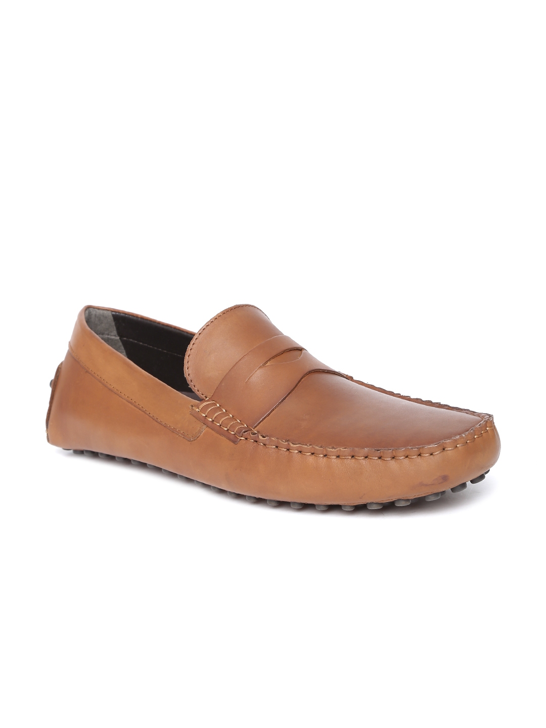 red tape dark brown casual loafers