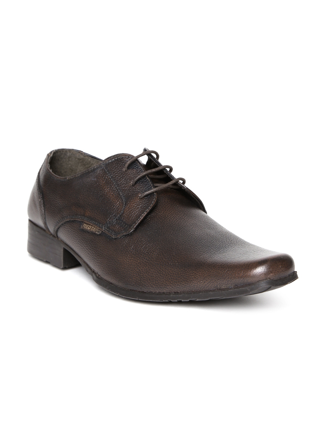 redtape brown leather shoes