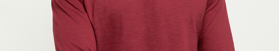 Buy Max Men Maroon Henley Neck T Shirt - Tshirts for Men 15075290 | Myntra