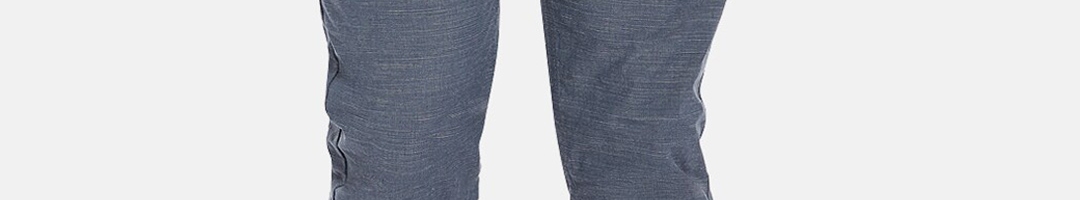 Buy Urban Ranger By Pantaloons Men Navy Blue Slim Fit Joggers Trousers ...