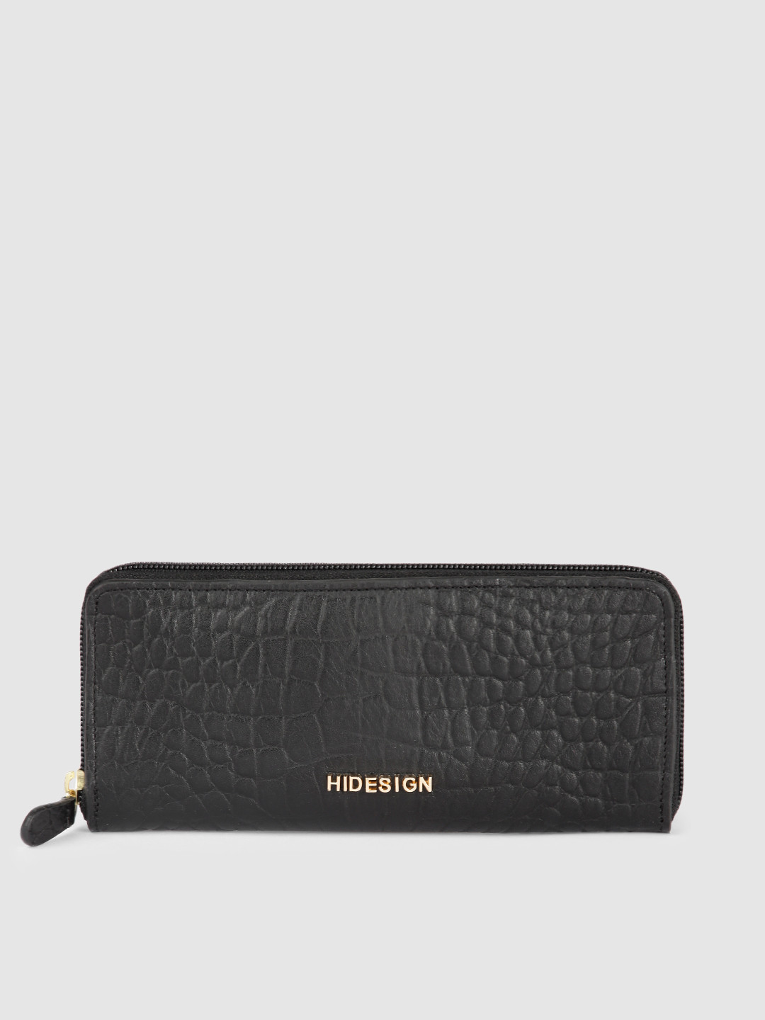 Buy Hidesign Women Black Leather Zip Around Wallet Wallets for Women