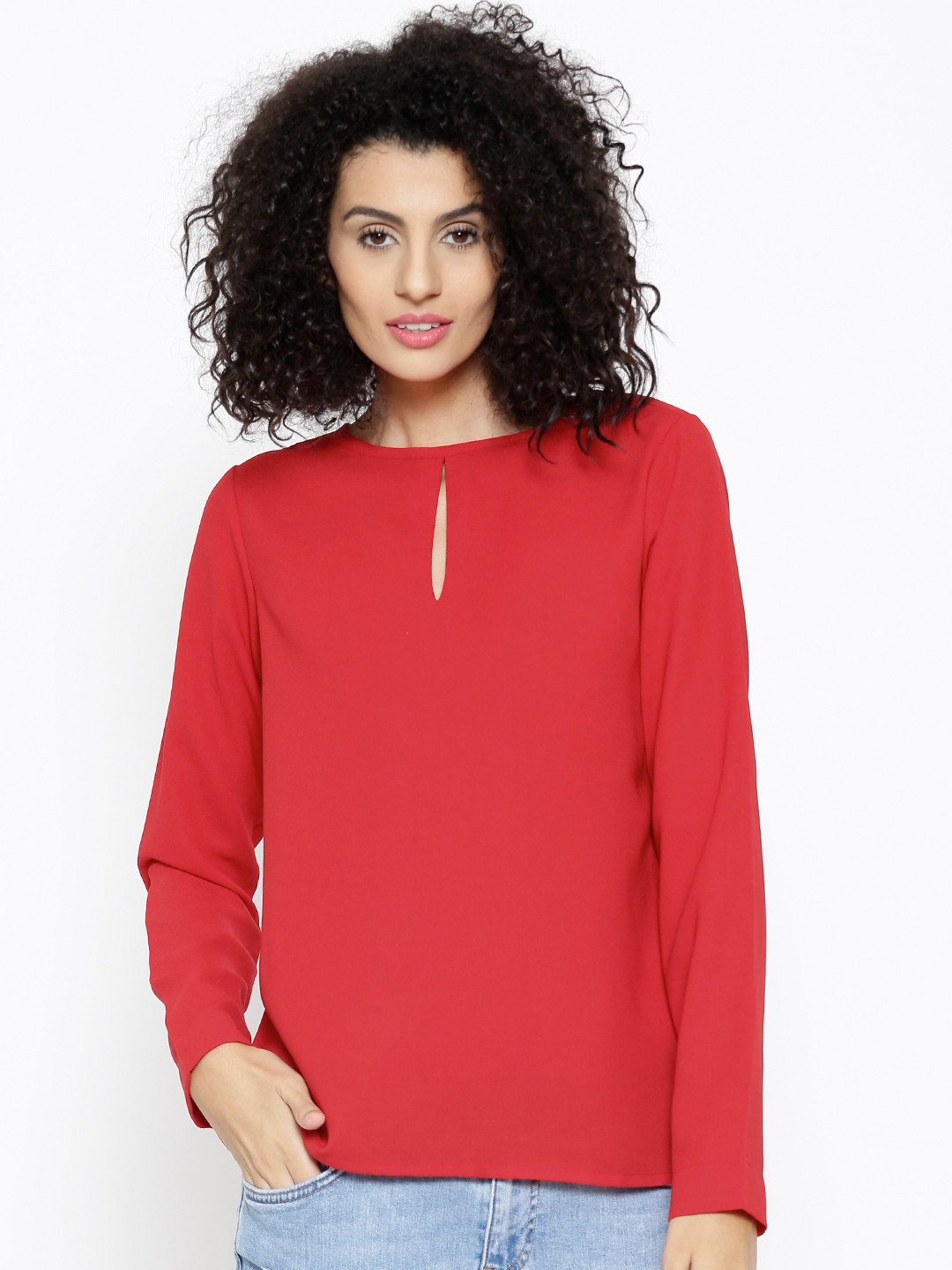 Buy SASSAFRAS Women Red Top Tops for Women 1510834 Myntra