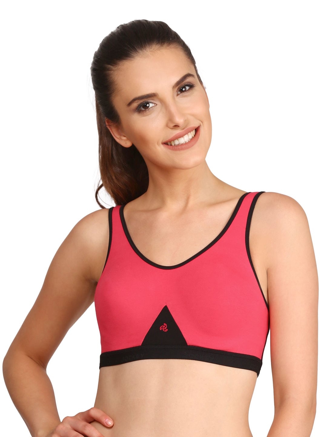 Buy Jockey Wirefree Non Padded Combed Cotton Stretch Full Coverage Slip On Active Bra 1376 Bra