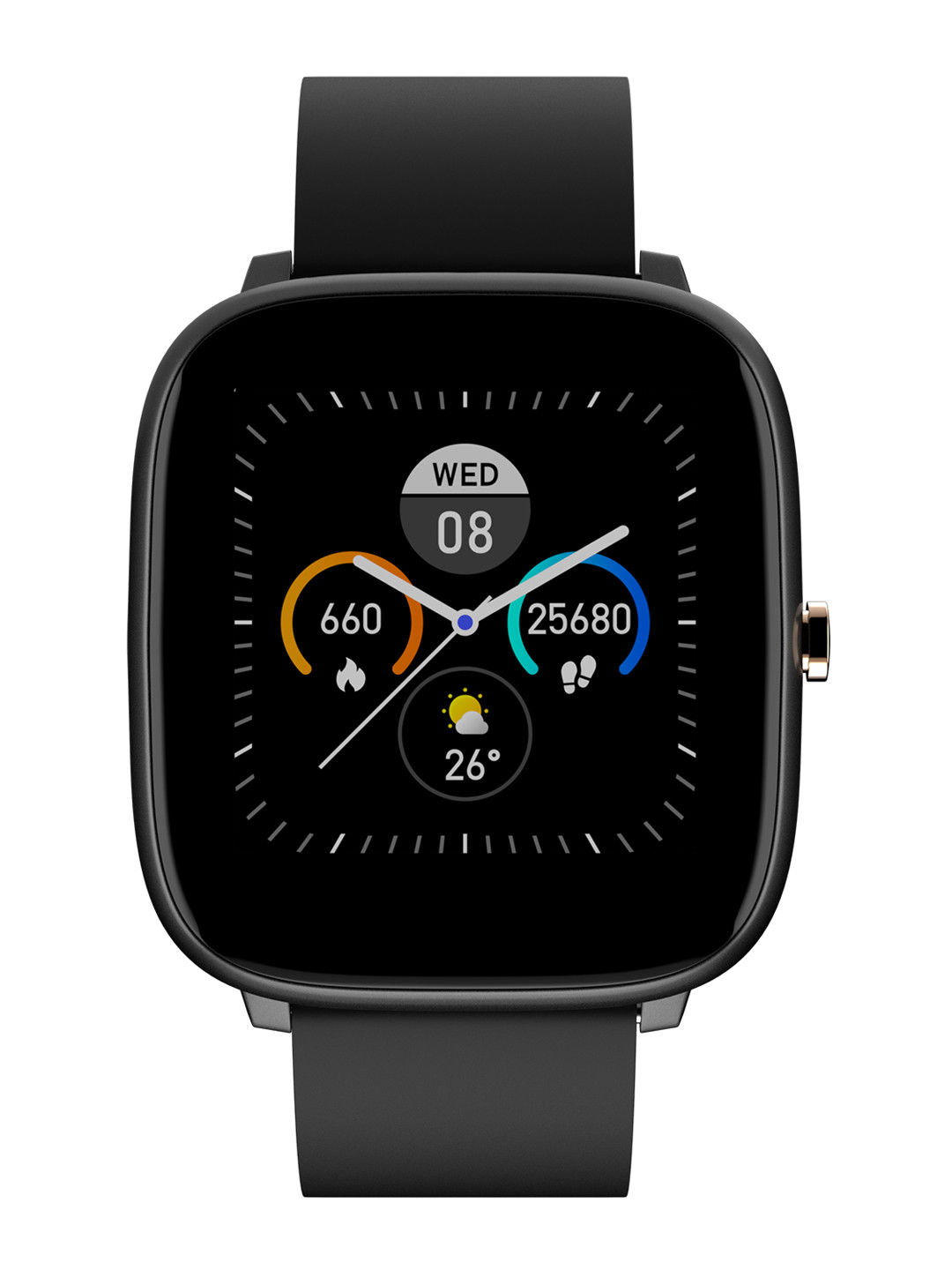 Buy NOISE ColorFit Qube Smartwatch Charcoal Black Smart Watches for Unisex 15116928 Myntra