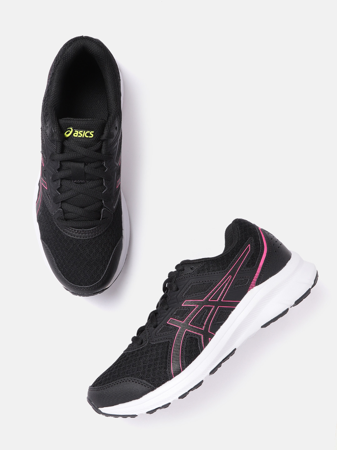 Buy ASICS Women Black Woven Design JOLT 3 Running Shoes Sports Shoes