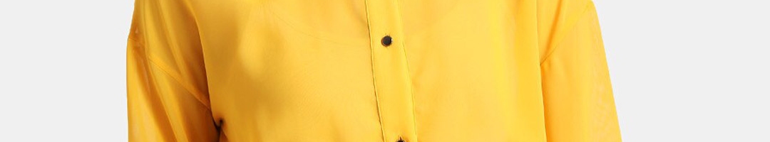 Buy Kazo Yellow Cinched Waist Top - Tops for Women 15118772 | Myntra