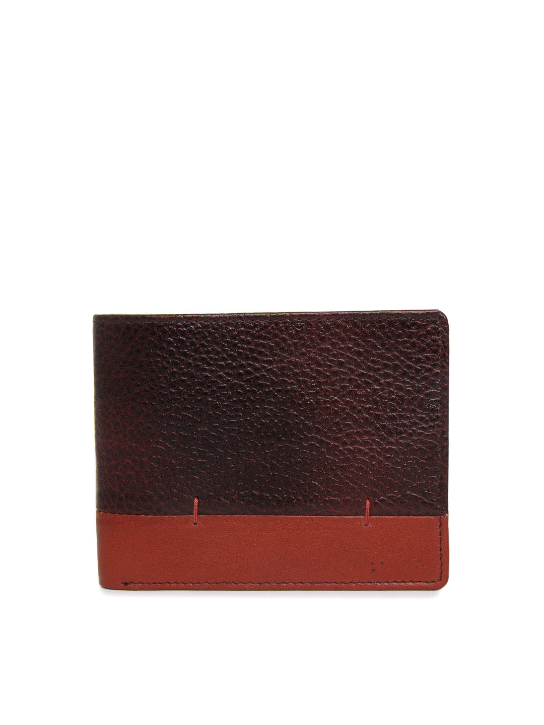 Buy Mast & Harbour Men Brown Leather Colourblocked Wallet Wallets for
