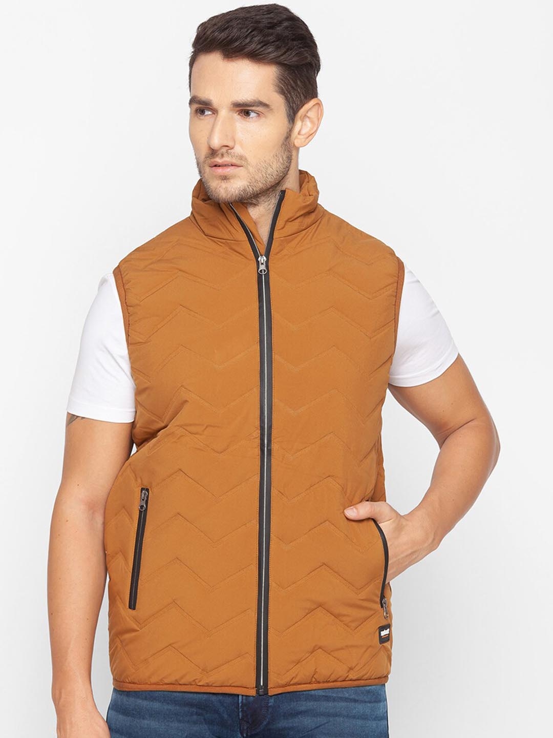 yellow padded jacket mens