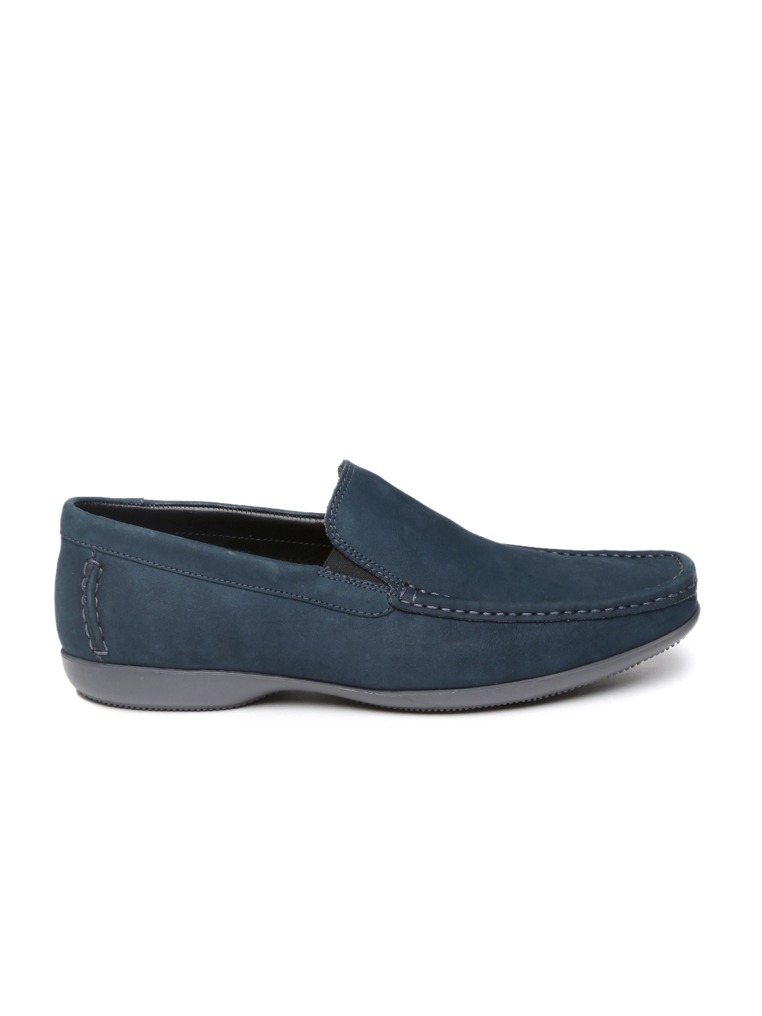 Buy Clarks Men Blue Suede Leather Loafers - Casual Shoes for Men ...