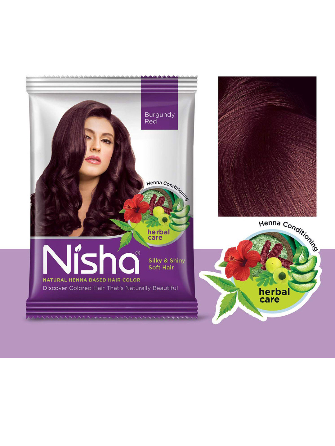 Buy Nisha Unisex Burgundy Henna Based Hair Color 15gm Each Hair Colour for Unisex 15139082