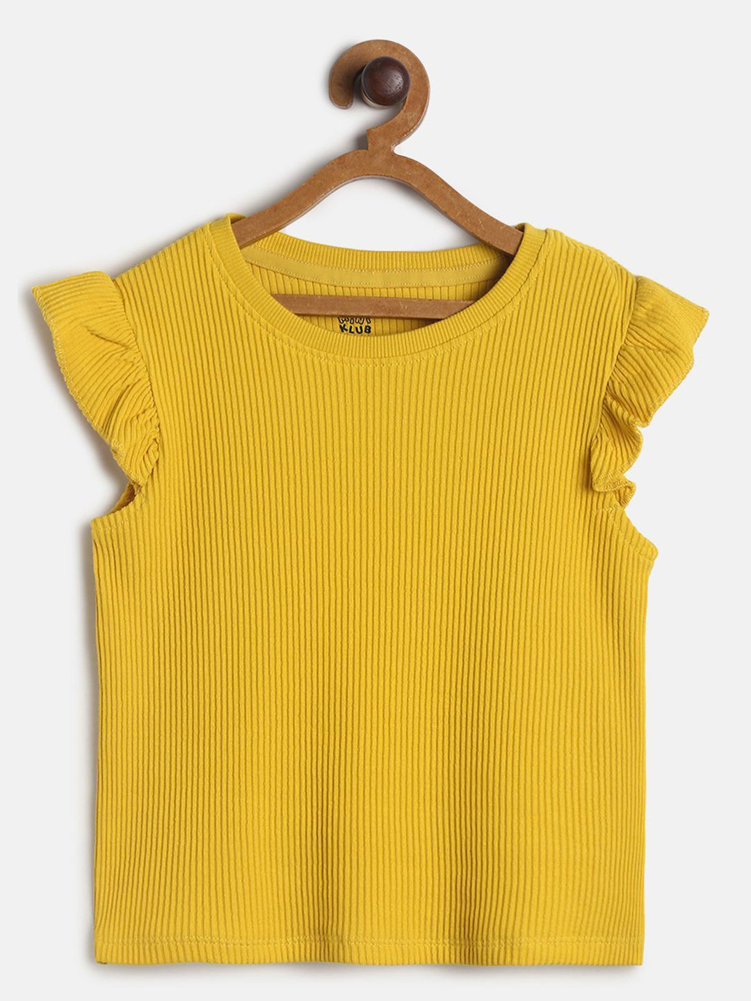Buy MINI KLUB Mustard Yellow Regular Top Tops for Girls 15141032 Myntra