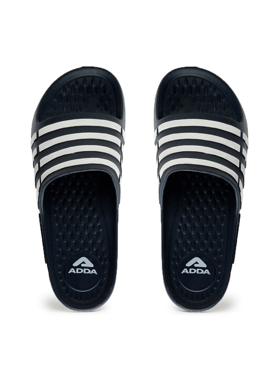 adidas navy blue flip flops