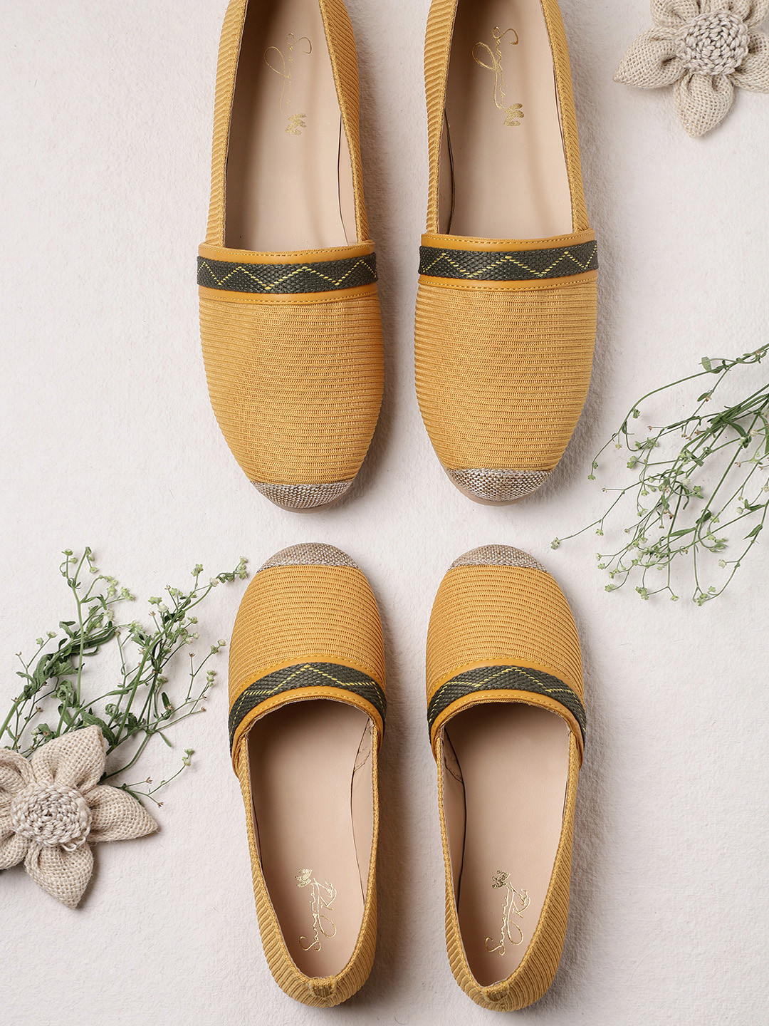 Buy Sangria Women Mustard Yellow Espadrilles Casual Shoes for Women