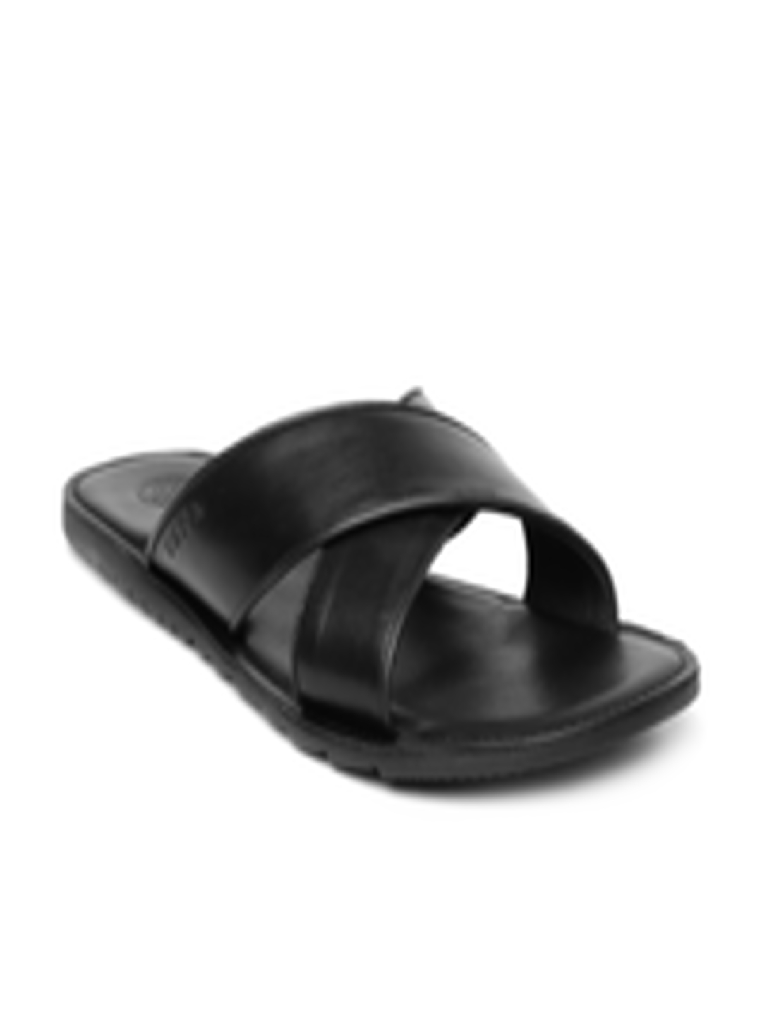 Buy U.S. Polo Assn. Men Black Leather Sandals - Sandals for Men 1514616 ...