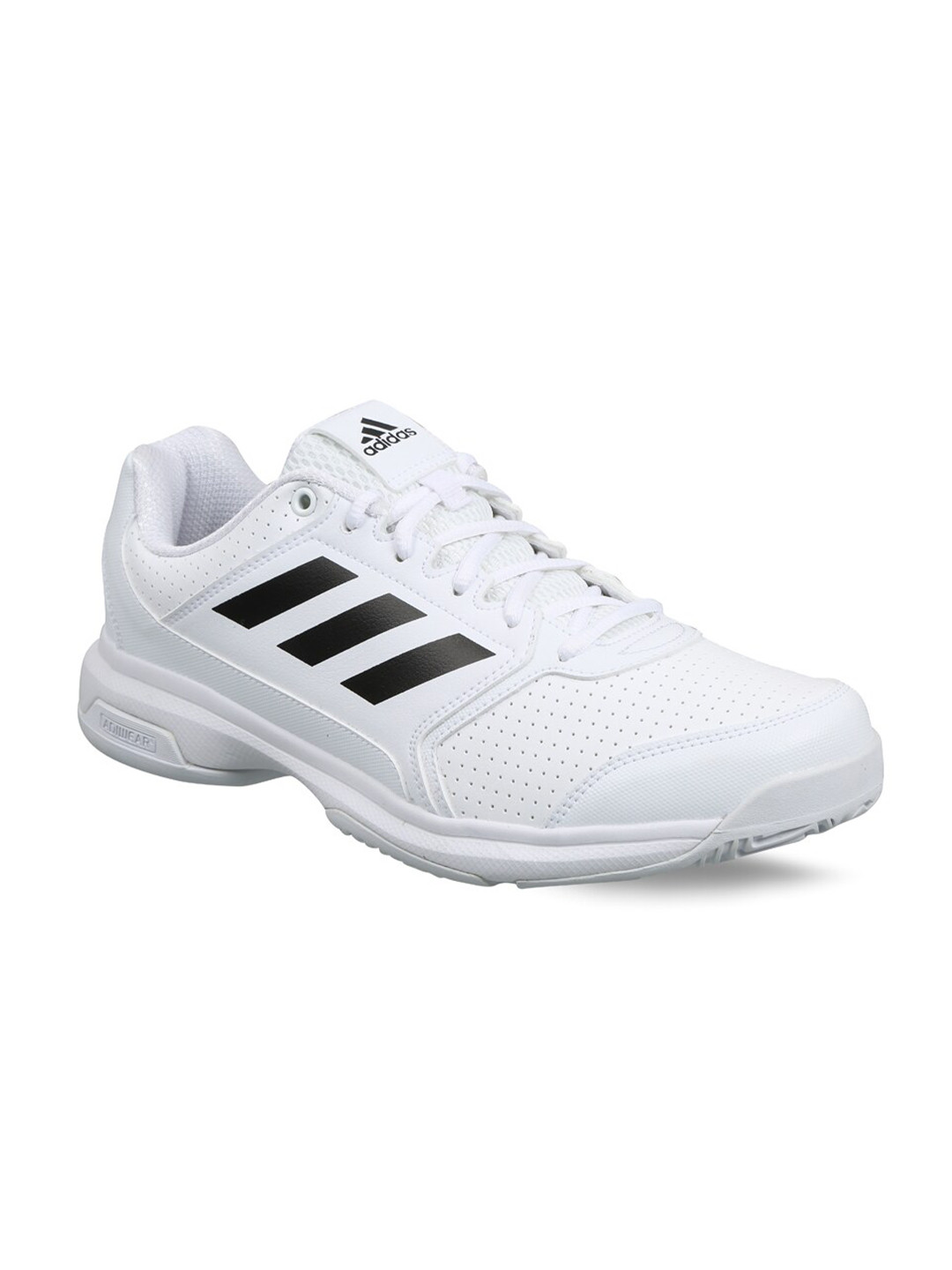 Buy ADIDAS Men White & Black WOUNDROUS Non Marking Tennis Hoes Sports