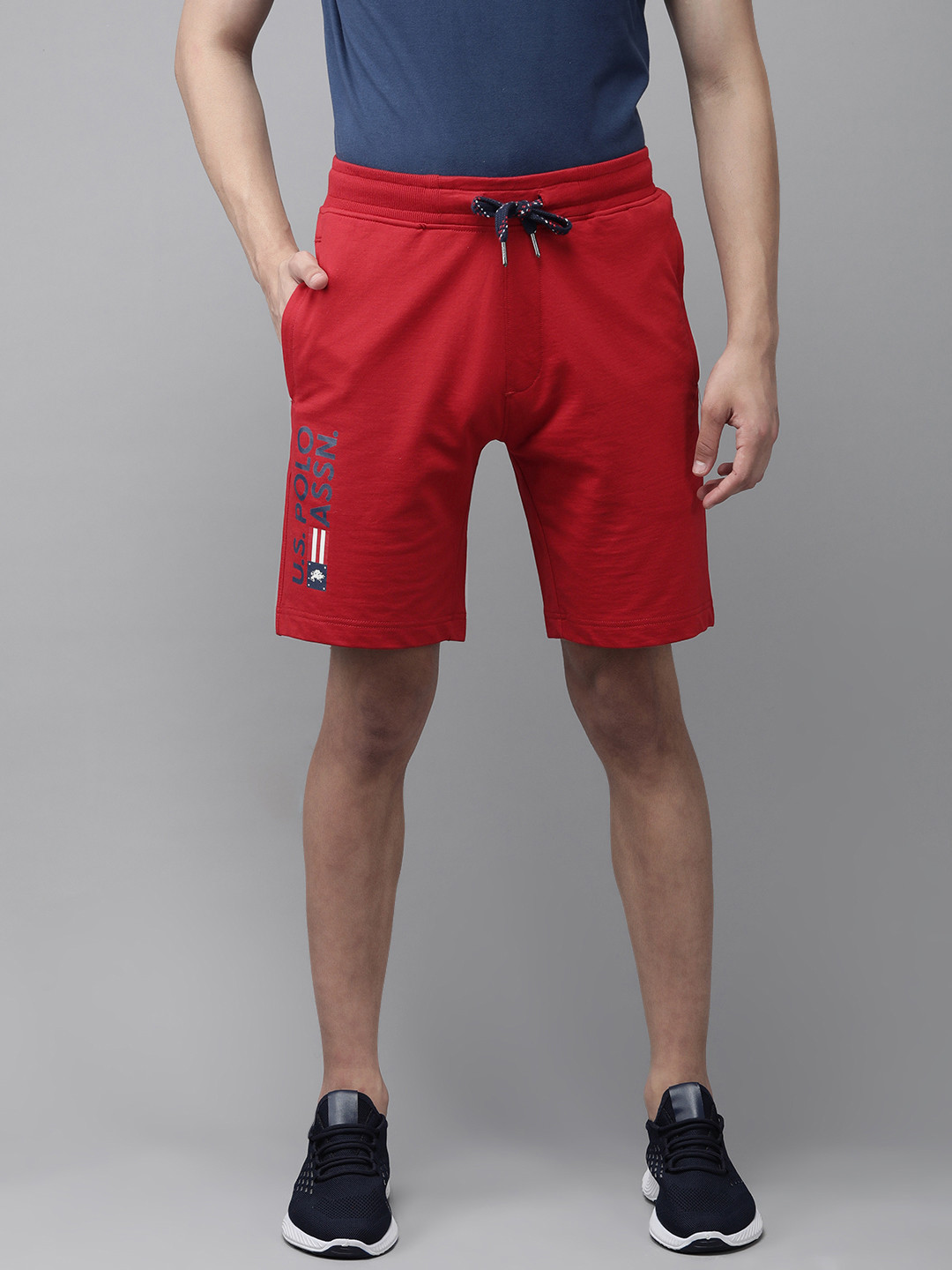 Buy U.S. Polo Assn. Men Red Printed Regular Shorts Shorts for Men