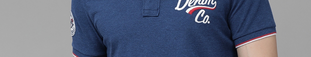 Buy U S Polo Assn Denim Co Men Navy Blue T Shirt With Printed Detail ...