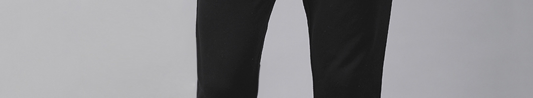 Buy Urbano Fashion Men Black Solid Slim Fit Joggers Trackpants - Track ...